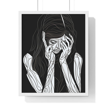 Elegy of Sorrow Framed Wall Art, Modern Prints, Home Decor