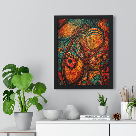 Indigenous Spirit Framed Wall Art, Modern Prints, Home Decor