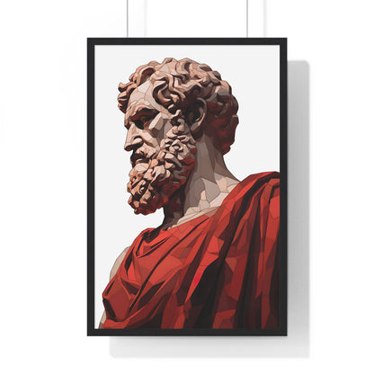 Aristotle Sculpture Framed Wall Art, Modern Prints, Home Decor