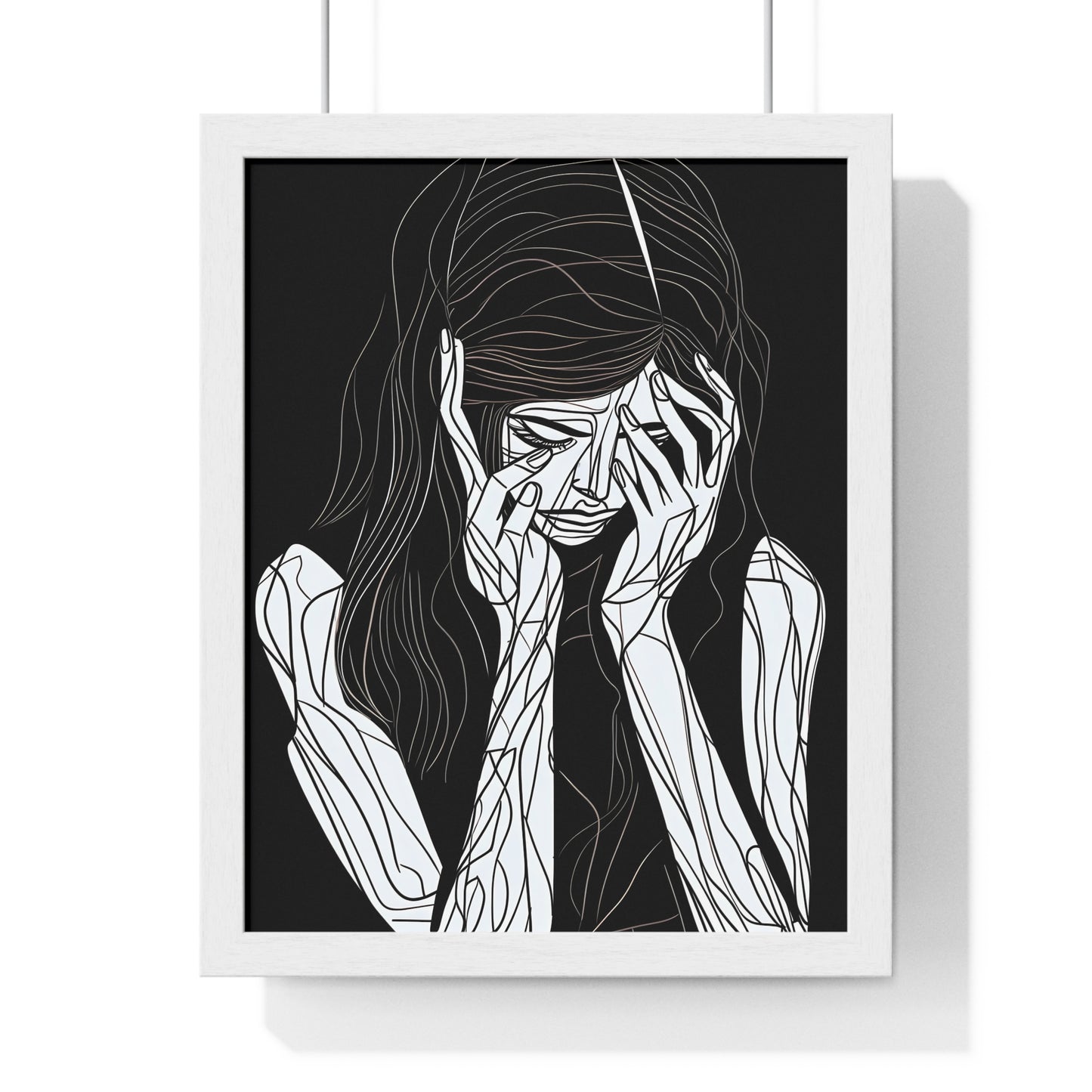 Elegy of Sorrow Framed Wall Art, Modern Prints, Home Decor