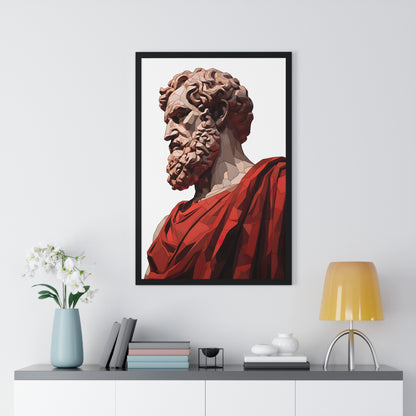 Aristotle Sculpture Framed Wall Art, Modern Prints, Home Decor