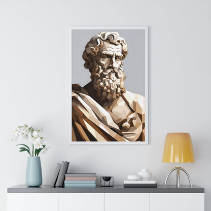 Plato's Timeless Wisdom Framed Wall Art, Modern Prints, Home Decor