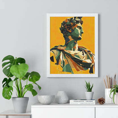 Caesar's Countenance Framed Wall Art, Modern Prints, Home Decor