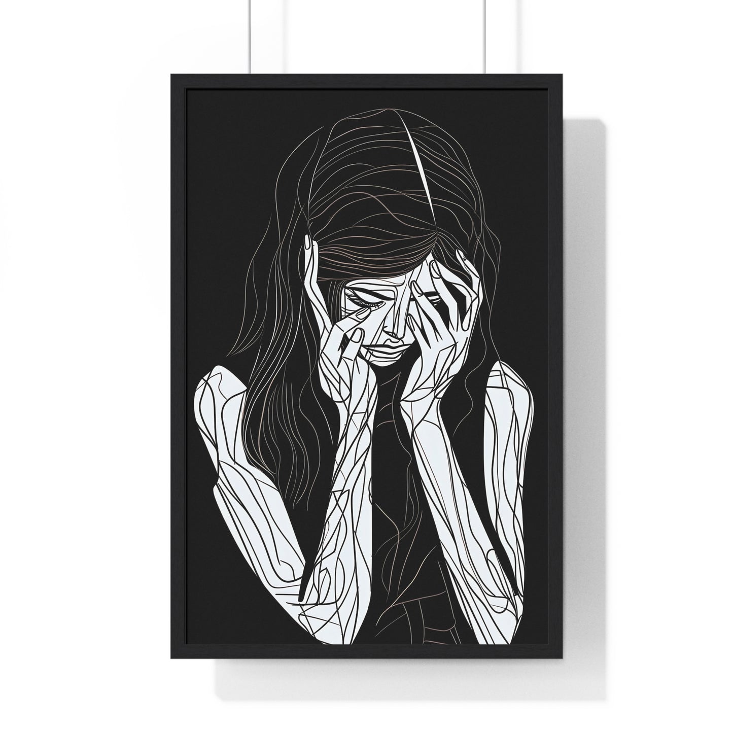 Elegy of Sorrow Framed Wall Art, Modern Prints, Home Decor