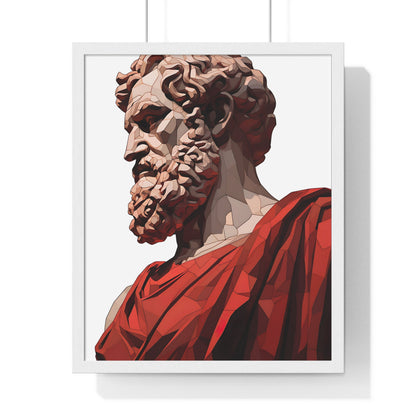 Aristotle Sculpture Framed Wall Art, Modern Prints, Home Decor