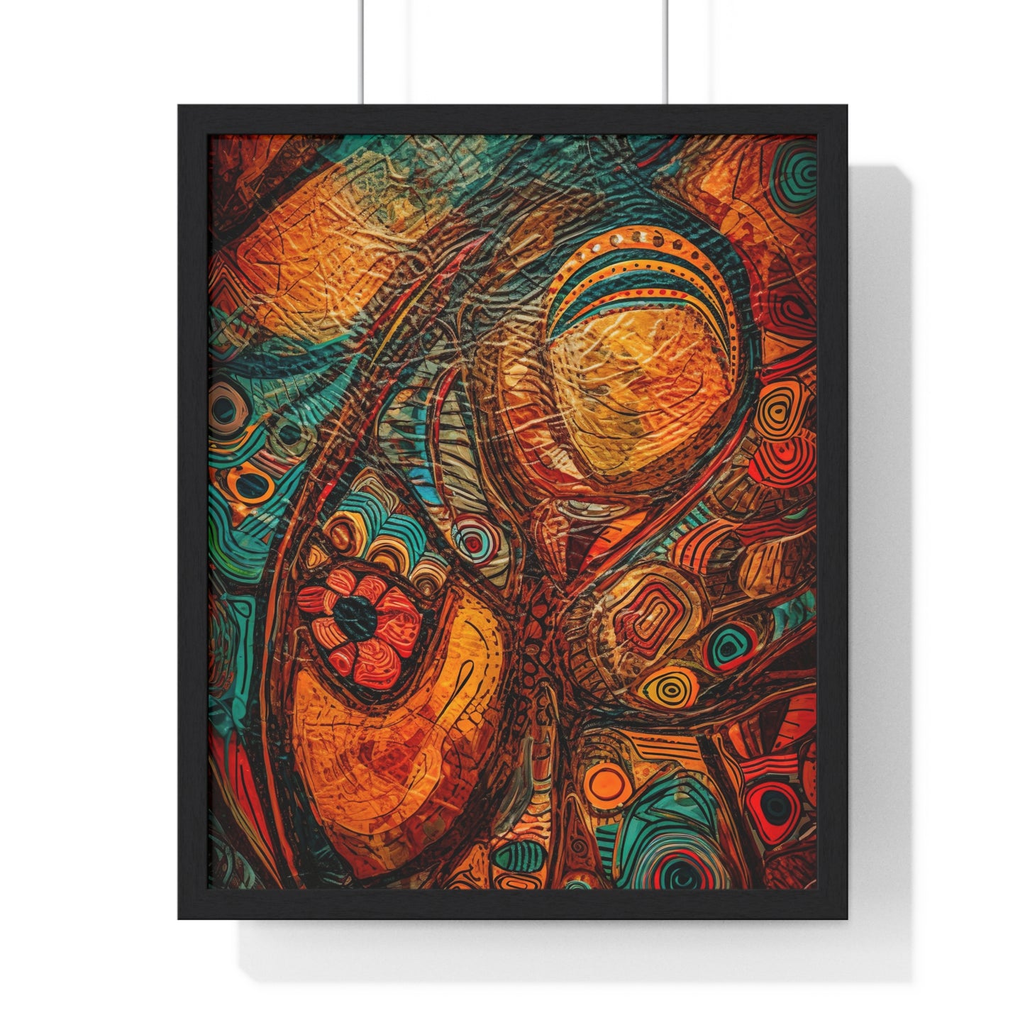 Indigenous Spirit Framed Wall Art, Modern Prints, Home Decor