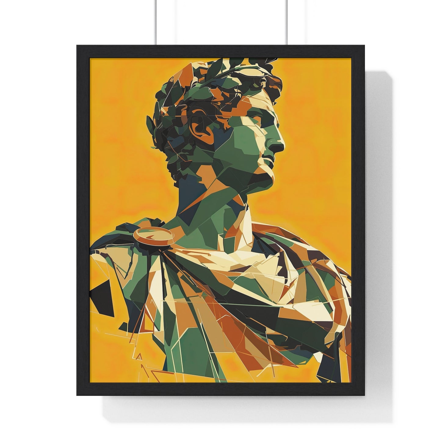 Caesar's Countenance Framed Wall Art, Modern Prints, Home Decor