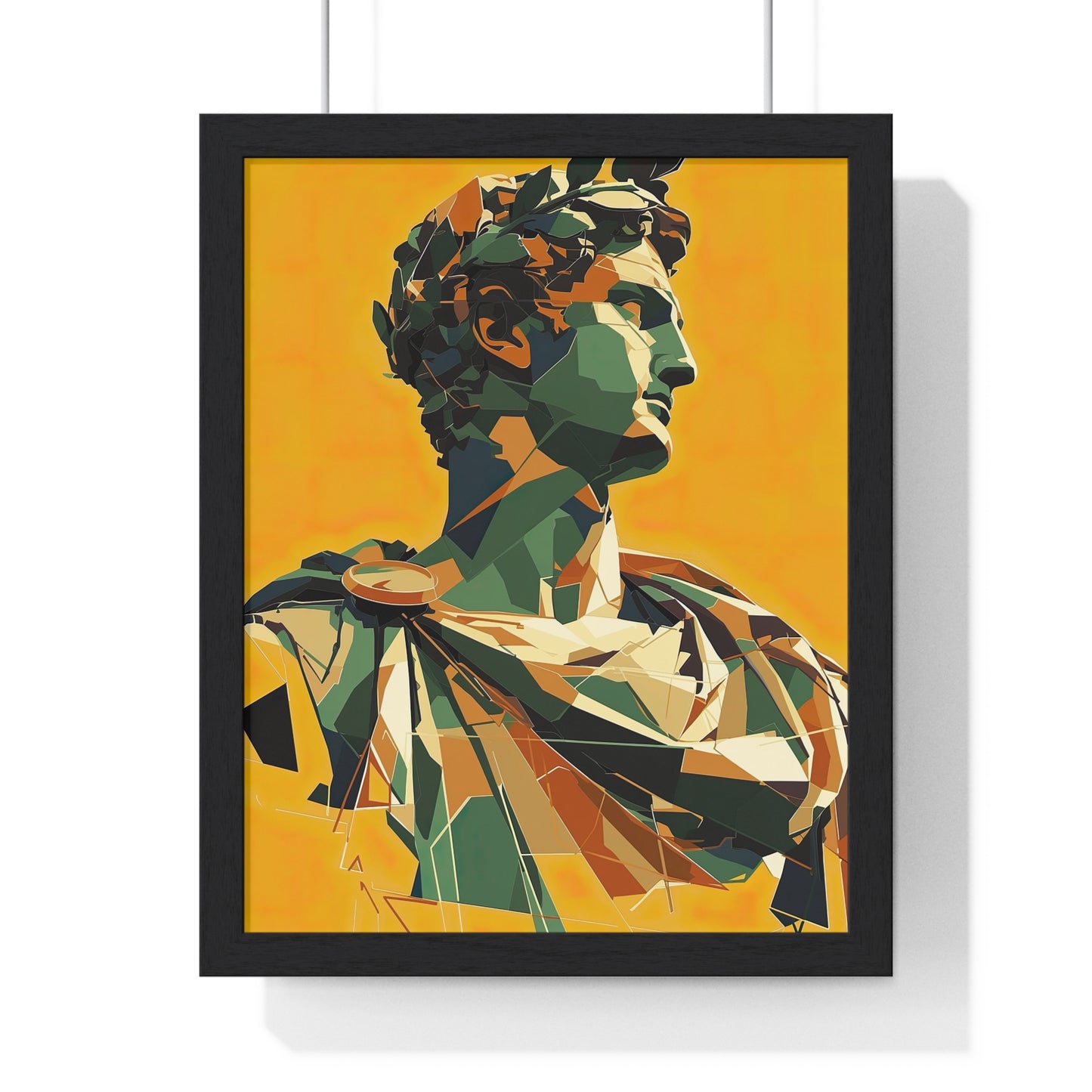 Caesar's Countenance Framed Wall Art, Modern Prints, Home Decor