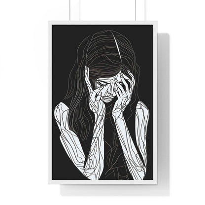 Elegy of Sorrow Framed Wall Art, Modern Prints, Home Decor