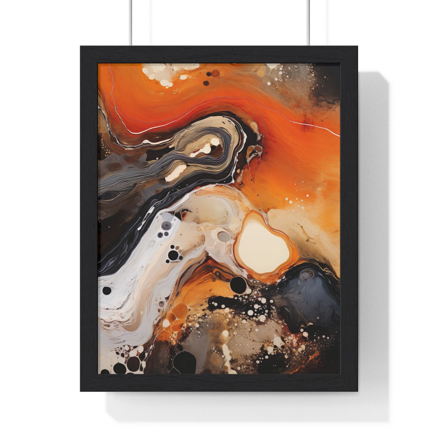 Industrial Alchemy Abstract Liquid Realms Framed Wall Art, Modern Prints, Home Decor