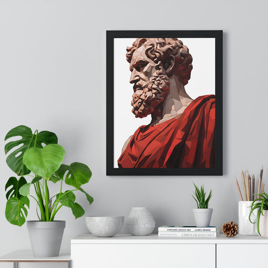 Aristotle Sculpture Framed Wall Art, Modern Prints, Home Decor