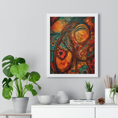 Indigenous Spirit Framed Wall Art, Modern Prints, Home Decor