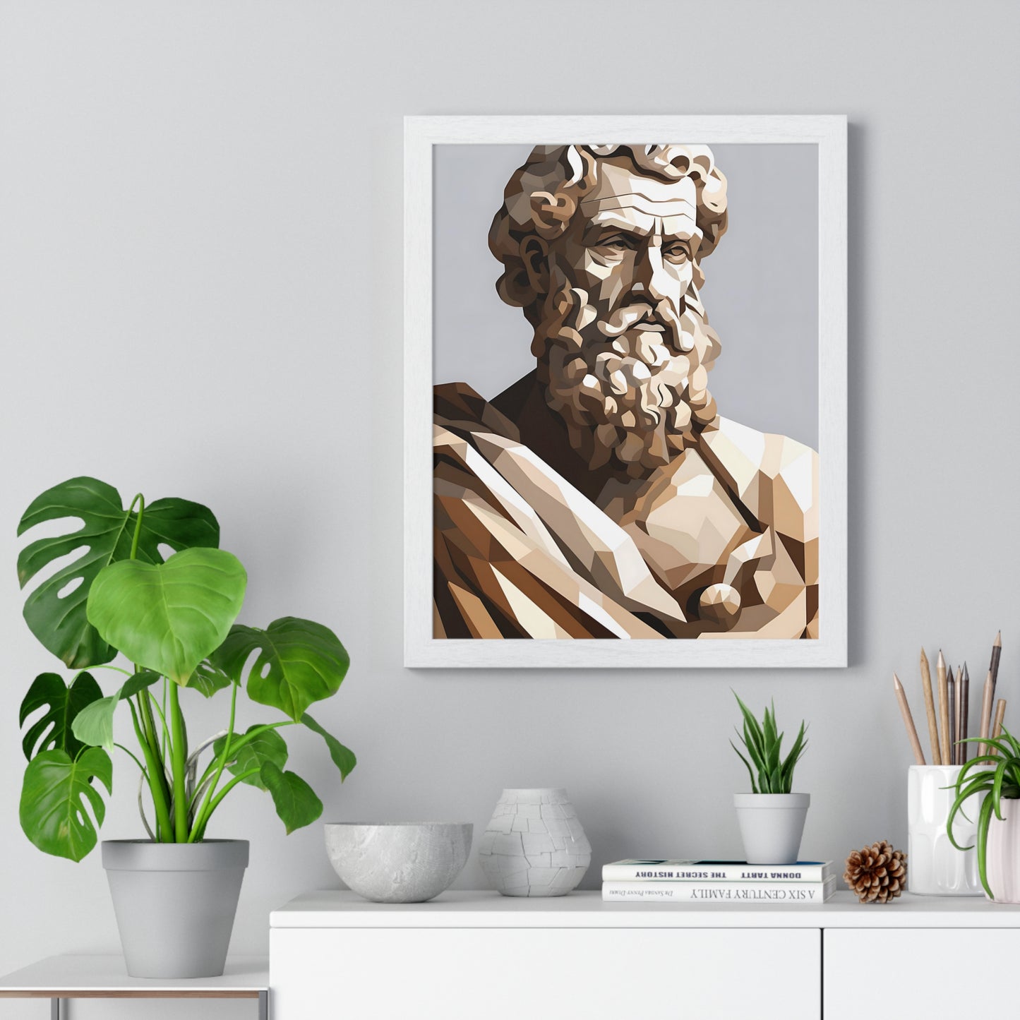 Plato's Timeless Wisdom Framed Wall Art, Modern Prints, Home Decor