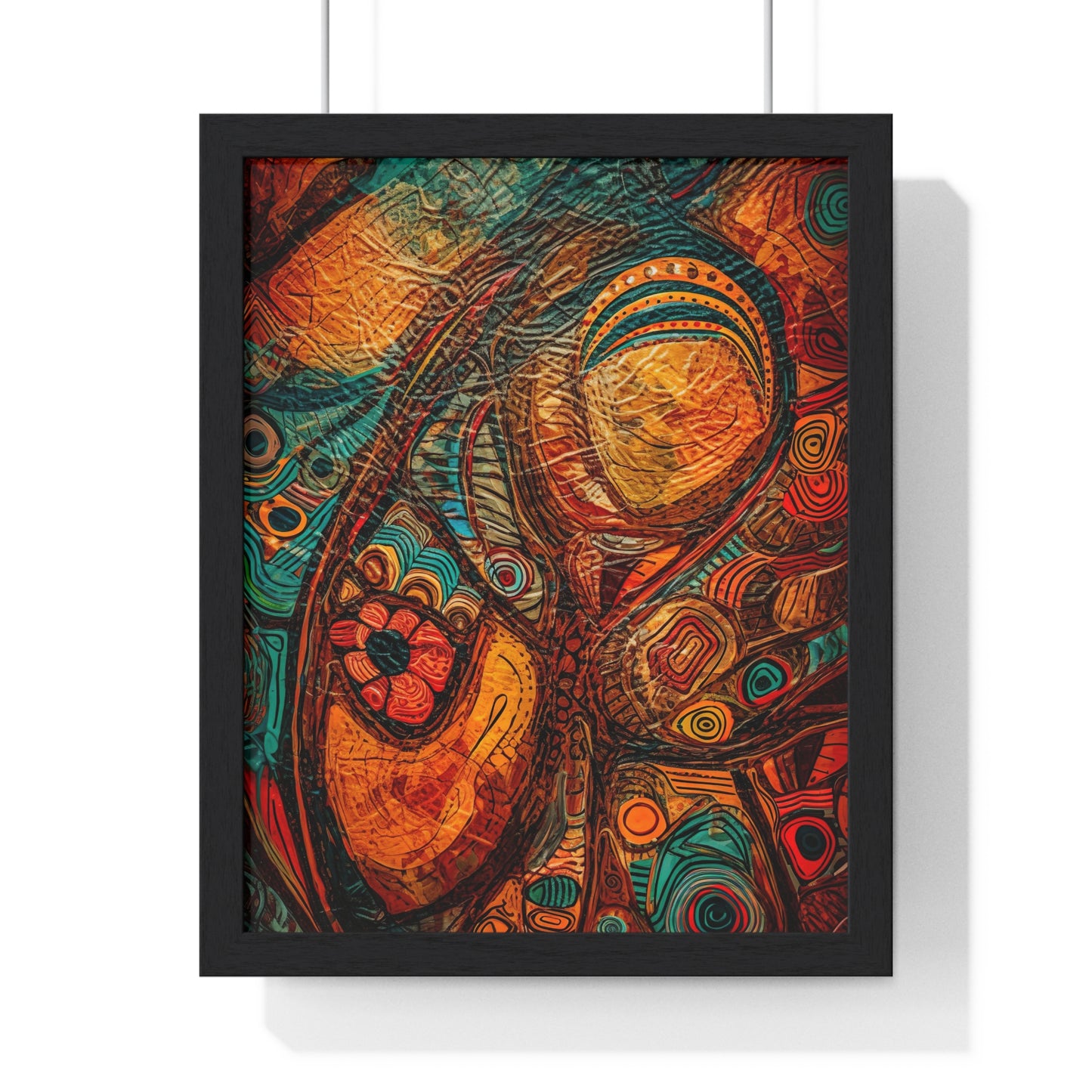 Indigenous Spirit Framed Wall Art, Modern Prints, Home Decor