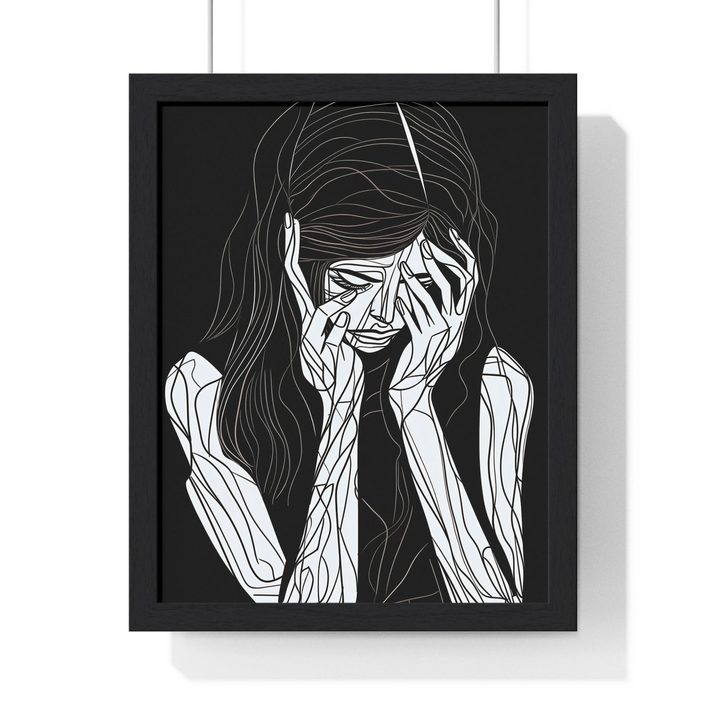 Elegy of Sorrow Framed Wall Art, Modern Prints, Home Decor