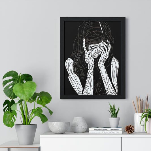 Elegy of Sorrow Framed Wall Art, Modern Prints, Home Decor