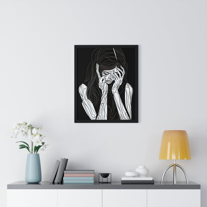 Elegy of Sorrow Framed Wall Art, Modern Prints, Home Decor