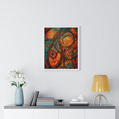 Indigenous Spirit Framed Wall Art, Modern Prints, Home Decor