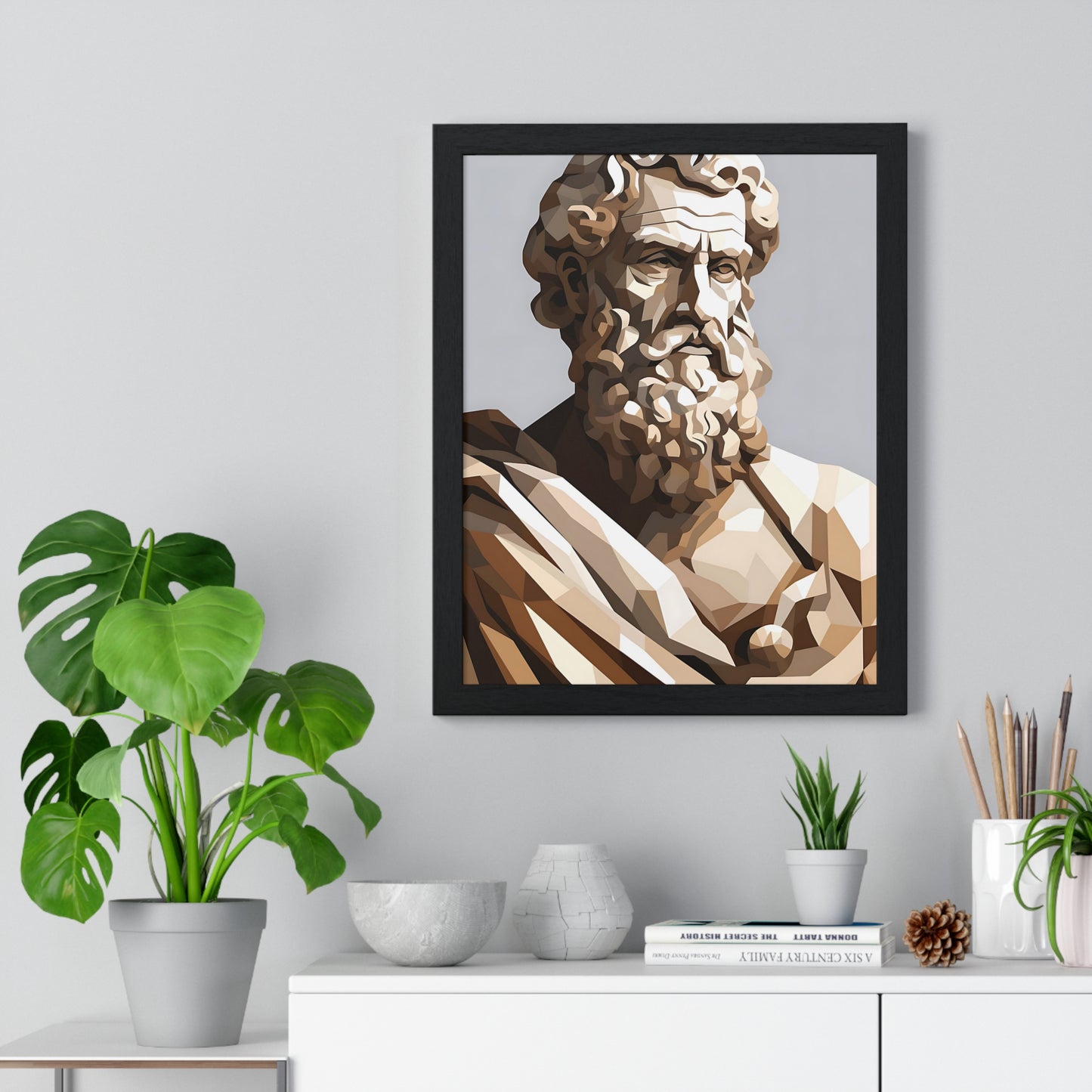 Plato's Timeless Wisdom Framed Wall Art, Modern Prints, Home Decor