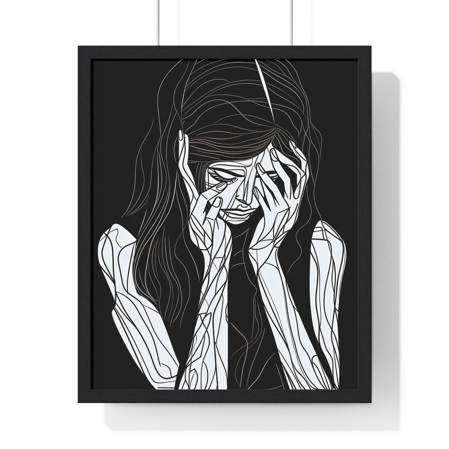 Elegy of Sorrow Framed Wall Art, Modern Prints, Home Decor