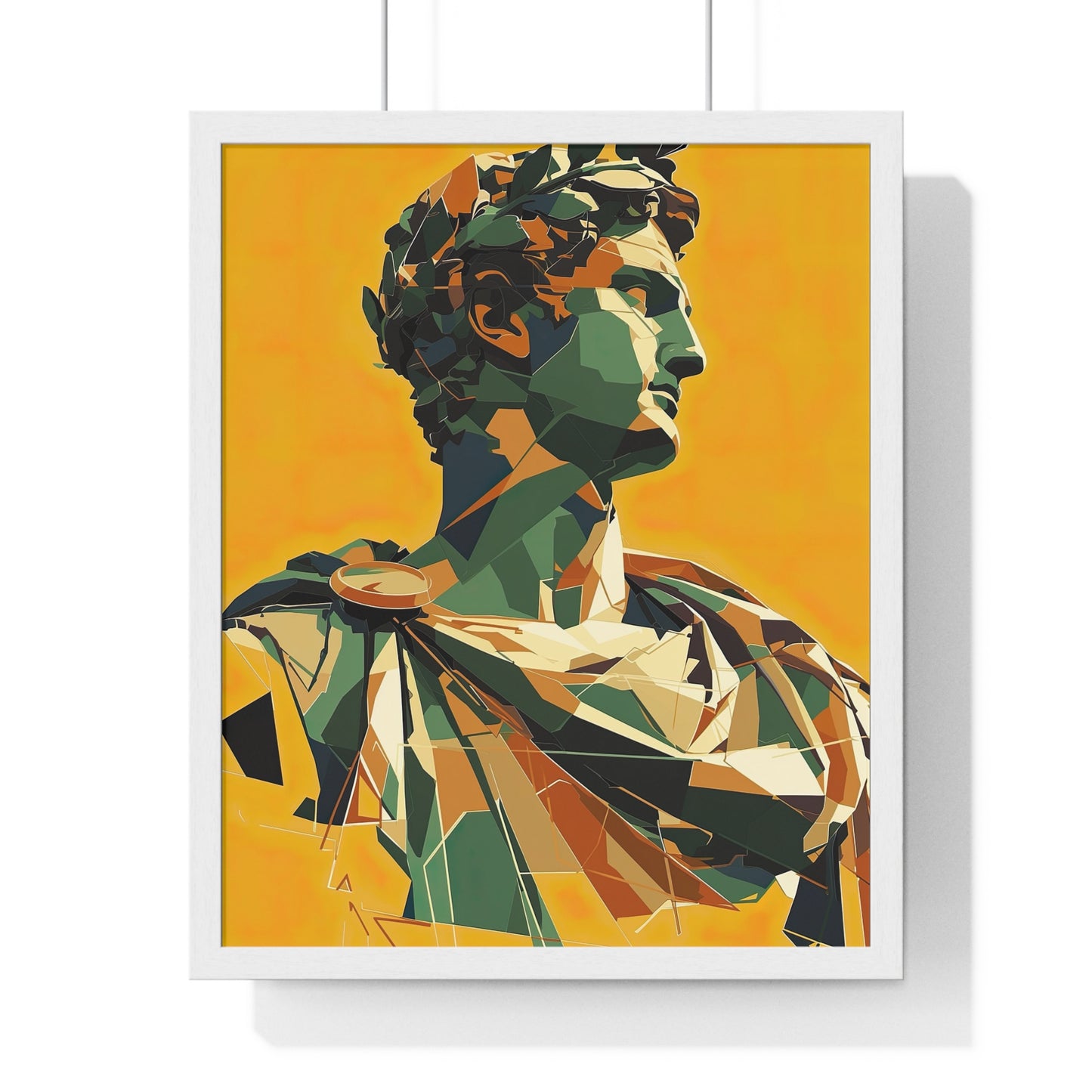 Caesar's Countenance Framed Wall Art, Modern Prints, Home Decor